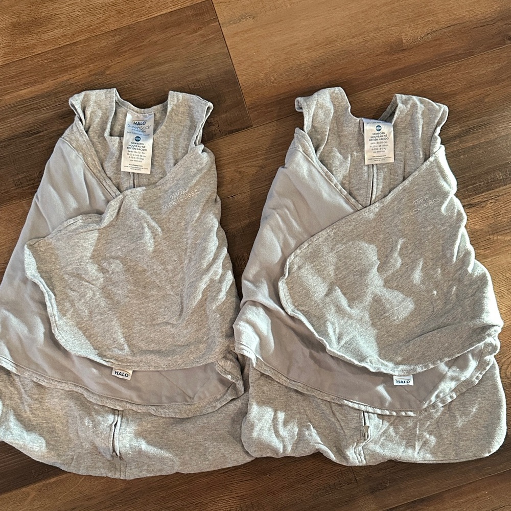 Halo Light Gray Newborn Sleep Sack